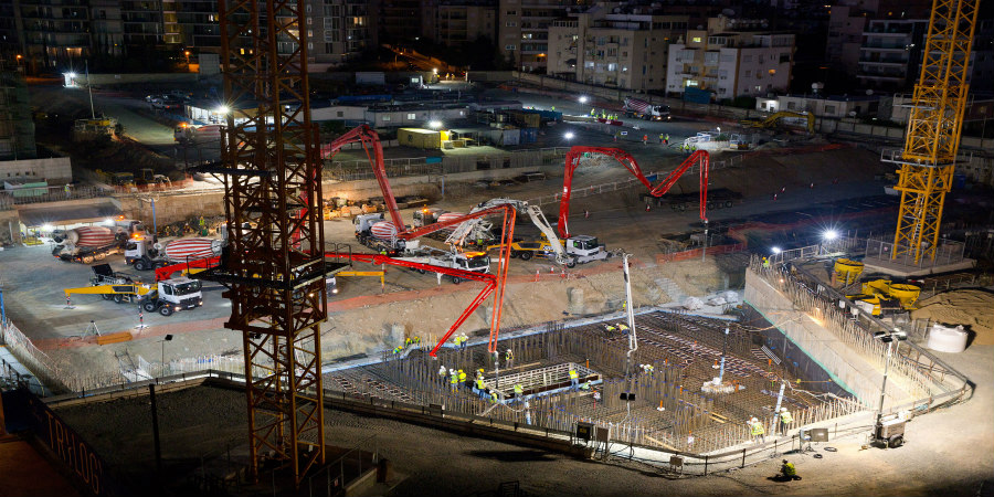 Με τη σκυροδέτηση του θεμελίου συνεχίζονται  οι κατασκευαστικές εργασίες στο Trilogy Limassol Seafront 